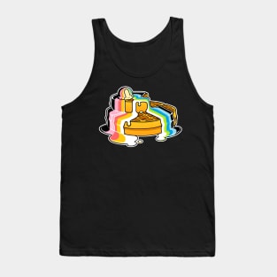 Queer Pride Flag Waffles LGBT Tank Top